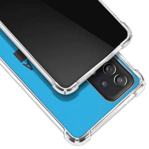 NFL Carolina Panthers Blue Performance Series Galaxy A52 5G Clear Case